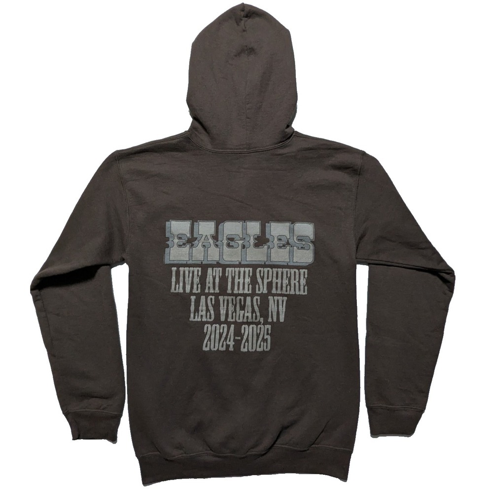 EAGLES Live At The Sphere Las Vegas 2024-25‎ Brown Zip Hoodie - Men Small